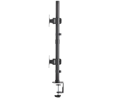 Tripp-Lite Dual Vertical Flat-Screen Desk Stand / Clamp Mount for 15 to 27 Flat-Screen Displays