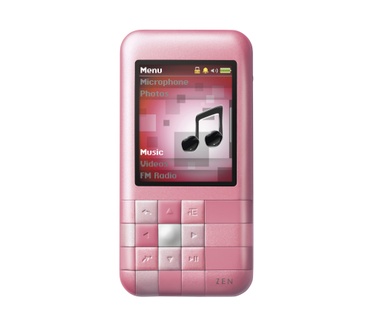Creative Zen Creative Zen Mozaic 2GB MP3-speler pink 2GB Roze
