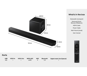 Samsung Cinematic Q-series Soundbar HW-Q800H (2026)