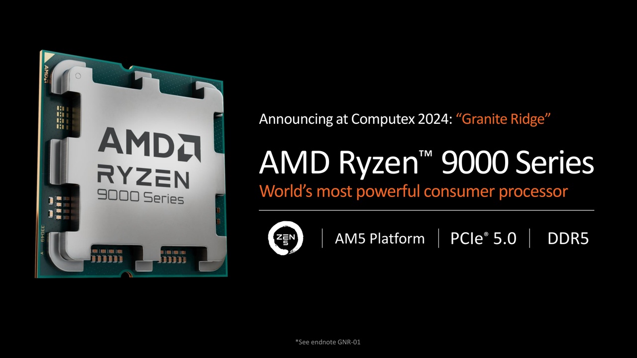 AMD introduceert Ryzen 9000-desktopprocessors op basis van Zen 5