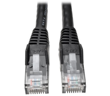 Tripp-Lite Cat6 Gigabit Snagless Molded Patch Cable (RJ45 M/M) - Black, 9.14 m (30-ft.)