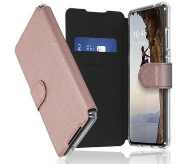 Accezz Xtreme Wallet Bookcase Samsung Galaxy S21 FE - RosГ© Goud