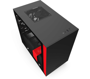NZXT H210i Zwart/Rood