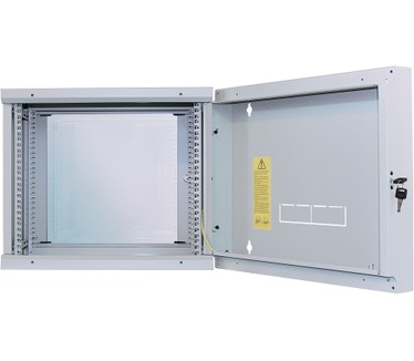 Intellinet 19" Double Section Wallmount Cabinet, 6U, 600mm depth, Flatpack, Grey