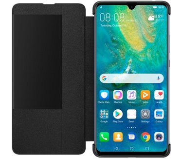 Huawei Origineel S-View Book Cover - Mate 20 X - Zwart  Zwart