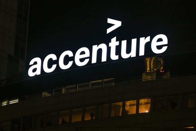 Accenture stock. Bron: Nurphoto/Getty Images