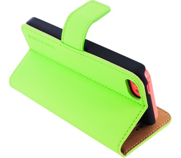 Mobiparts Premium Wallet Case Apple iPhone 5C Groen