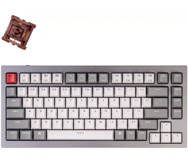 Keychron Q1 QMK (Gateron Phantom Brown) Grijs