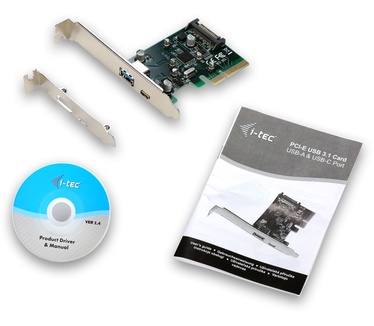 iTEC PCI-E USB 3.1 Gen.2 10 Gbps Card