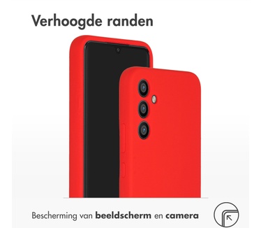 Accezz Liquid Silicone Backcover Samsung Galaxy A34 (5G) - Rood