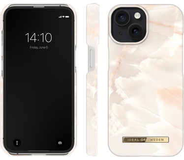 iDeal of Sweden Rose Pearl Marble (iPhone 15) Beige