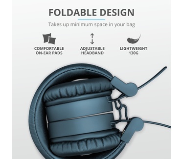 Trust Tones Bluetooth Wireless Headphones (Blauw)