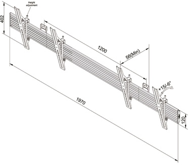 Newstar menuboard wandsteun