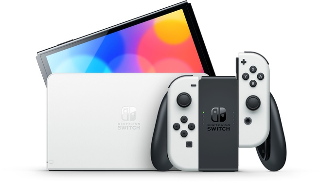 Nintendo Switch (OLED model) + Super Mario Bros: Wonder + Switch Online 12 maanden Wit