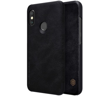 Nillkin Qin PU Leather Book Case voor Xiaomi Mi A2 Lite - Zwart  Zwart