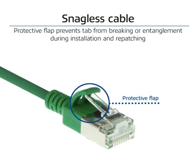 ACT DC7751 CAT6A U/FTP Slimline Patchkabel 1.5M Groen