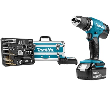 Makita DDF453RFX 1x 3,0 Ah accu + accesoires