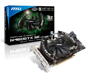 MSI N460GTX-SE Cyclone 1GD5/OC/MD