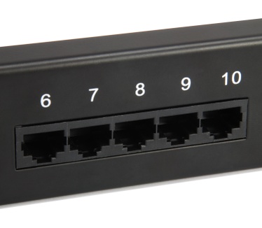 Equip 25-Port Cat.3 RJ45 ISDN Patch Panel, Black
