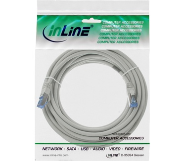 InLine Cat.6A, S/FTP, 500MHz, 25m Grijs