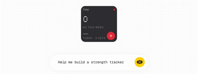 Een widget 'vibecoden' / Beeld: Nothing
