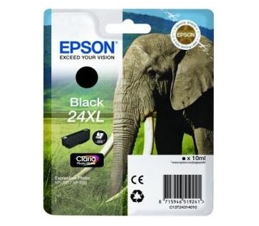 Epson Singlepack Black 24XL Claria Photo HD Ink (C13T24314010)
