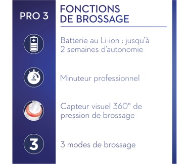 Oral-B Oral-B Pro 3 - 3700 - Blauwe Elektrische Tandenborstel Ontworpen Door Braun