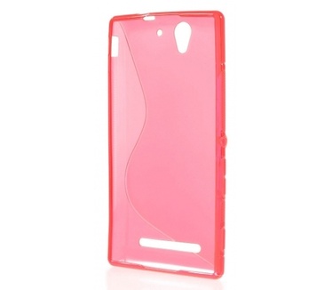 Kees S-line Gel Hoesje Sony Xperia C3 - Roze