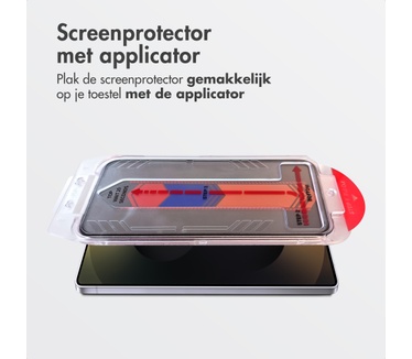 Accezz Gehard Glas Privacy Screenprotector + Applicator