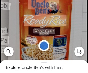 Google Lens Uncle Ben's