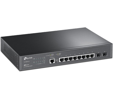 TP-Link JetStream 8-Port Gigabit L2 Managed Switch with 2 SFP Slots (T2500G-10TS/TL-SG3210)