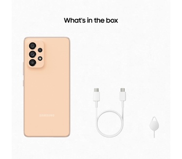 Samsung Galaxy A53, 8GB ram, 256GB opslag Perzik