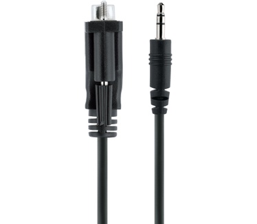 Startech.com 1m DB9 naar 3.5mm Seriële Kabel voor Serial Device Configuratie, RS232 DB9 Male naar Jack Kabel voor Calibratie van Projectors, Digital Signage, TVs via Audio Jack