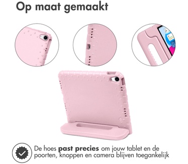 Accezz Kidsproof Backcover met handvat iPad 10.9 (2022) - Lichtroze