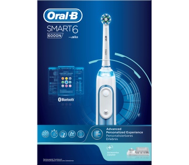 Oral-B Smart 6 6000N Blauw Elektrische Tandenborstel Powered By Braun