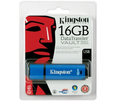 Kingston DataTraveler Vault Privacy Edition 16GB Blauw
