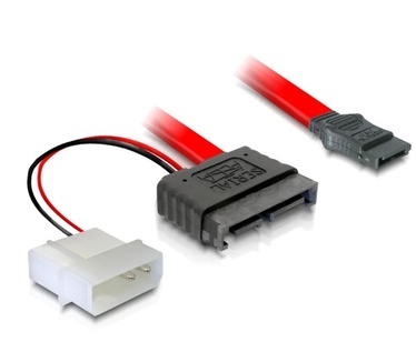 Delock Cable SATA Slimline male + 2pin power 5V > SATA