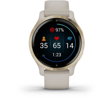 Garmin Venu 2S Goud (Beige, Zwart)