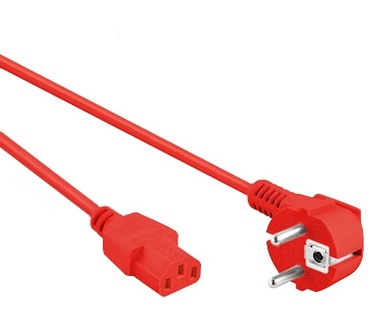Eeconn Netsnoer, Schuko Haaks - C13, 3x 1.00mm