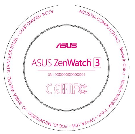 zenwatch 3 label rond