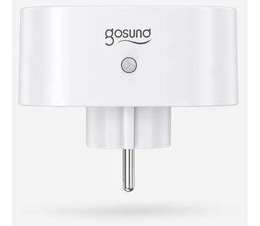 Gosund SP211 smart stopcontact dubbel, met schakelaar, Allexa, Google Home en IFTTT compatible, Wi-Fi 2,4 GHz, wit