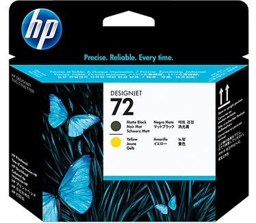 HP 72 Matte Black and Yellow Printhead