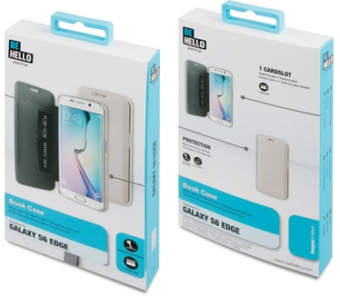 BeHello Samsung Galaxy S6 Edge Book Case Beige