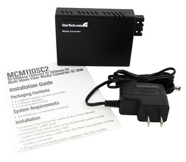 Startech.com 10/100 multi-mode Glasvezel Ethernet Converter SC 2 km