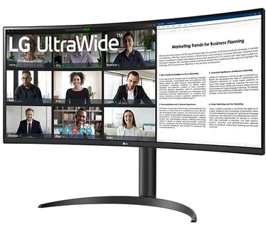 LG 34WR55QC-B Zwart