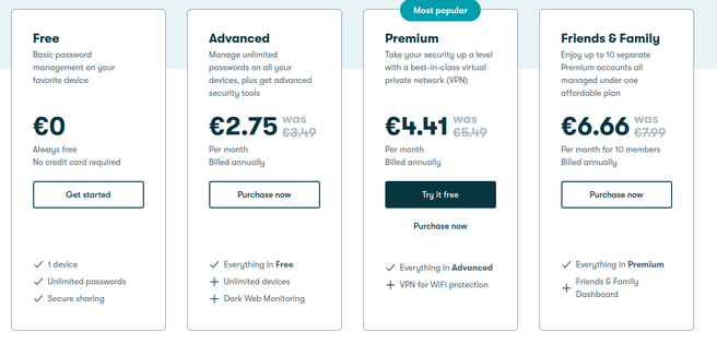 Dashlane Free