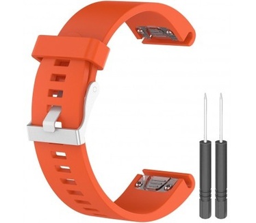 Just in Case Polsbandje Siliconen Garmin Fenix 5S Oranje
