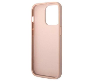 Guess Saffiano Back Case - Apple iPhone 14 Pro (6.1") - Roze Roze