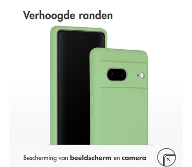 Accezz Liquid Silicone Backcover Google Pixel 7 - Groen