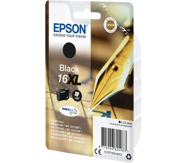 Epson Workforce 16XL (T1631) DURABrite Ultra Ink (Zwart)